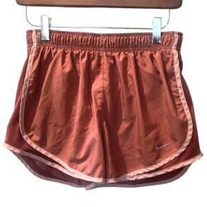 NIKE Women’s Dri-Fit Mauve & Pink Athletic Running Shorts w/ Elastic Waste M